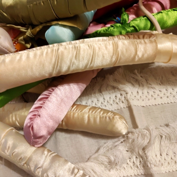 MCM vintage/modern padded clothing hangers storage luxury closet organizer chic - Picture 5 of 7